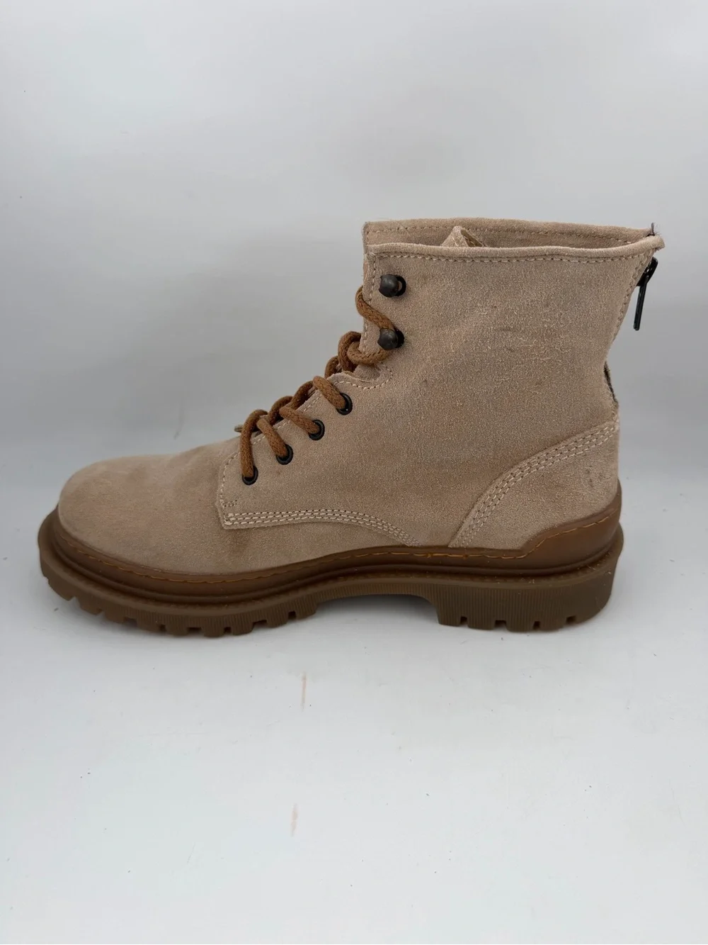 Dingo Men’s High Country -SZ 10- Natural (Tan) Suede Ankle Work Boots